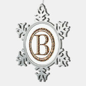 Ornement Flocon De Neige léopard B (Vue impression)