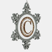 Ornement Flocon De Neige léopard C (Gauche)