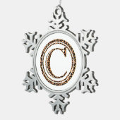 Ornement Flocon De Neige léopard C (Vue impression)