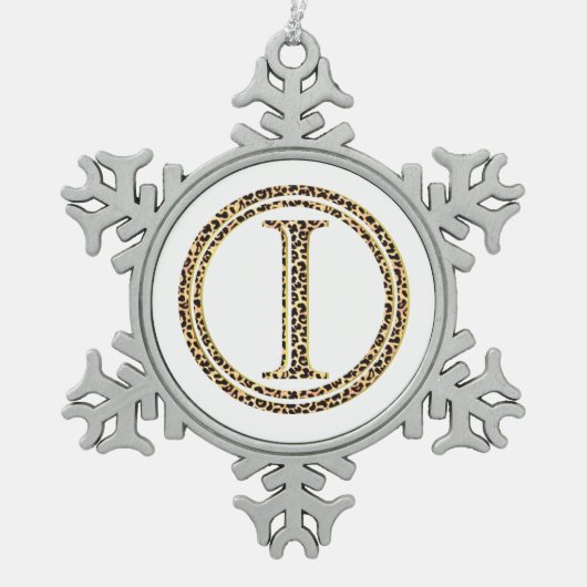 Ornement Flocon De Neige léopard I (Devant)