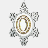 Ornement Flocon De Neige Leopard O (Vue impression)