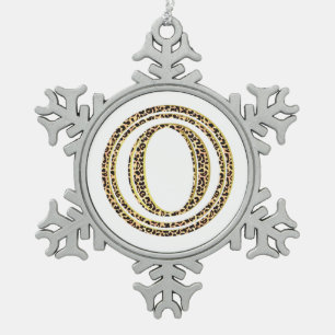 Ornement Flocon De Neige Leopard O