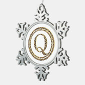 Ornement Flocon De Neige Leopard Q (Vue impression)