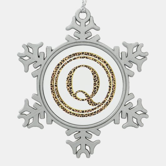 Ornement Flocon De Neige Leopard Q (Devant)
