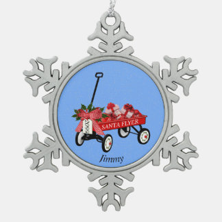 Ornement Flocon De Neige Les cadeaux de Noël de Jouet de Toy Wagon en ornem