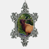 Ornement Flocon De Neige Les élans Taureau de clairon (Gauche)