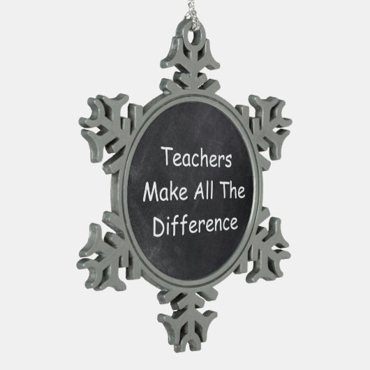 Ornement Flocon De Neige Les enseignants font une différence Conception de  (Gauche)