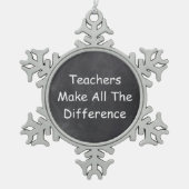 Ornement Flocon De Neige Les enseignants font une différence Conception de  (Devant)