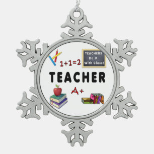 Ornement Flocon De Neige Les Enseignants Le Font Avec La Classe