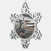 Ornement Flocon De Neige Les femmes vikings dans une tempête (Vue impression)