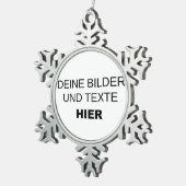 Ornement Flocon De Neige Les Fûts de Noël (Vue impression)