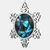 Ornement Flocon De Neige Les libellules du lac (Vue impression)