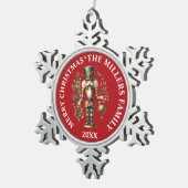 Ornement Flocon De Neige Les noix de Noël festives (Vue impression)