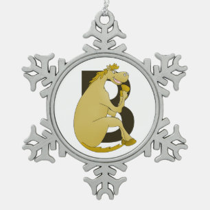 Ornement Flocon De Neige Lettre monographique B