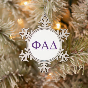 Ornement Flocon De Neige Lettres grecques Phi Alpha Delta
