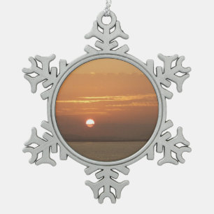 Ornement Flocon De Neige Lever de soleil sur la mer des Caraïbes Aruba I