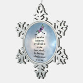 Ornement Flocon De Neige Libellule "ainsi aimée " (Vue impression)