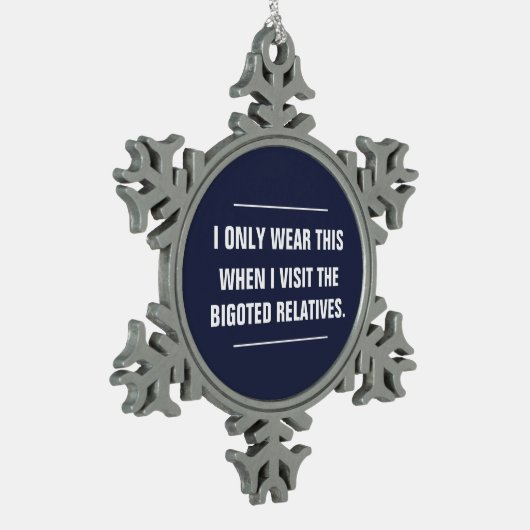 Ornement Flocon De Neige Libéral Snowflake Anti-Racisme Relatifs Pendentif (Gauche)