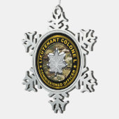 Ornement Flocon De Neige Lieutenant-colonel  (Vue impression)