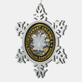 Ornement Flocon De Neige Lieutenant-Colonel Commandant de bataillon (Vue impression)