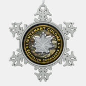 Ornement Flocon De Neige Lieutenant-Colonel Commandant de bataillon (Devant)