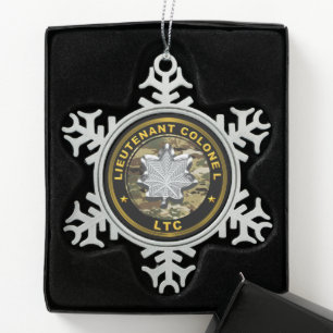 Ornement Flocon De Neige Lieutenant-Colonel LTC