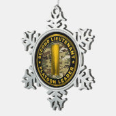 Ornement Flocon De Neige Lieutenant en second 2LT Chef de section (Vue impression)