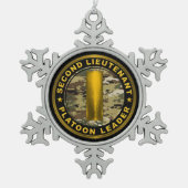 Ornement Flocon De Neige Lieutenant en second 2LT Chef de section (Devant)