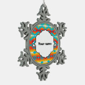 Ornement Flocon De Neige Lignes de formes tribales (Gauche)