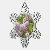 Ornement Flocon De Neige Lilac Bush Belles fleurs de printemps violettes (Vue impression)