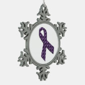Ornement Flocon De Neige Lilas français (Gauche)