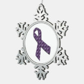 Ornement Flocon De Neige Lilas français (Vue impression)