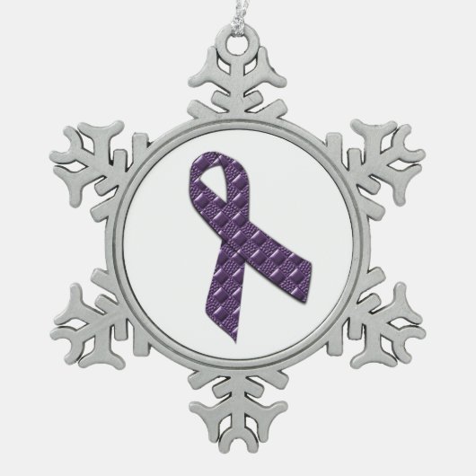 Ornement Flocon De Neige Lilas français (Devant)