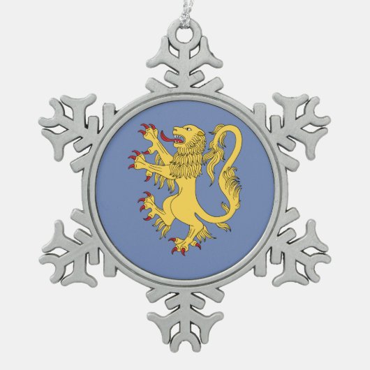 Ornement Flocon De Neige Lion Rampant (Devant)