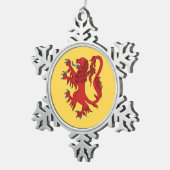 Ornement Flocon De Neige Lion Rampant Gules (Vue impression)
