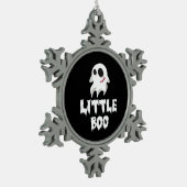Ornement Flocon De Neige Little Boo In Halloween Cool Graphic (Gauche)