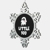 Ornement Flocon De Neige Little Boo In Halloween Cool Graphic (Vue impression)