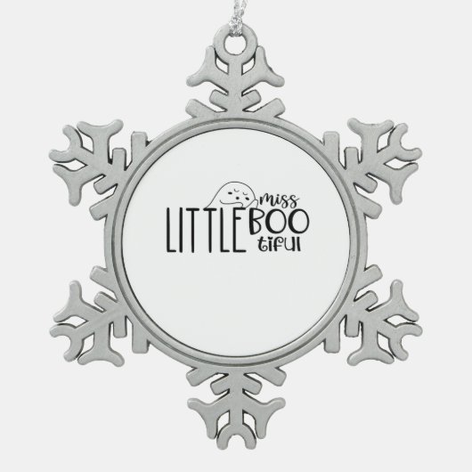 Ornement Flocon De Neige Little Miss Bootiful Retro Classic (Devant)