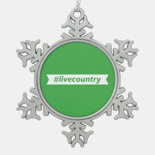 Ornement Flocon De Neige #LiveCountry