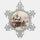 Ornement Flocon De Neige Livraison spéciale Noël de Père Noël (Devant)