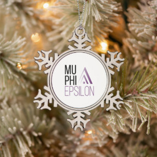 Ornement Flocon De Neige Logo de Mu Phi Epsilon