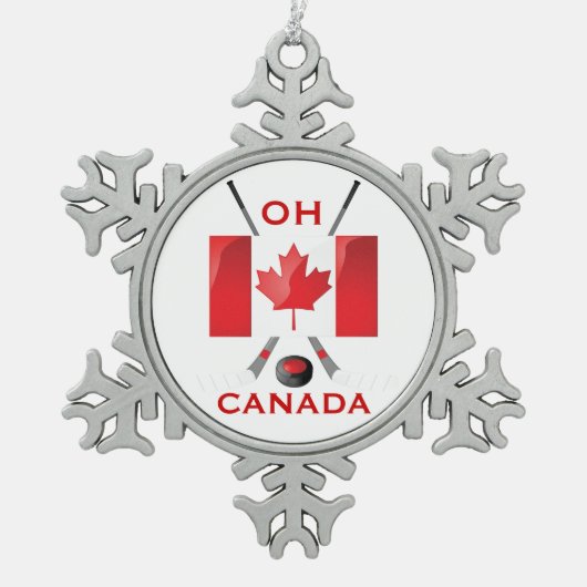 ORNEMENT FLOCON DE NEIGE L'OH CANADA (Devant)