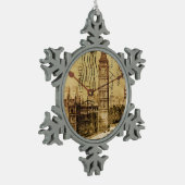 Ornement Flocon De Neige London Tower Pont clocktower big ben (Gauche)