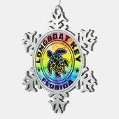 Ornement Flocon De Neige Longboat Key Florida Sea Turtle (Vue impression)