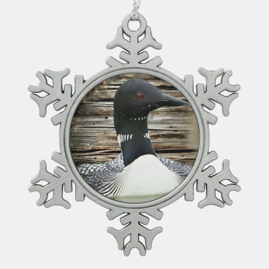 Ornement Flocon De Neige Loon (Devant)