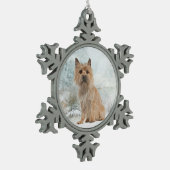 Ornement Flocon De Neige L'ornement de Noël de Cairn Terrier (Gauche)