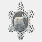 Ornement Flocon De Neige Loup (Vue impression)