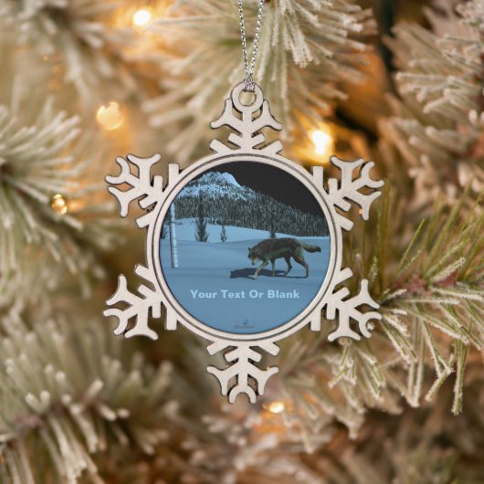 Ornement Flocon De Neige Loup d'hiver - Tapetum Lucidum (Arbre)