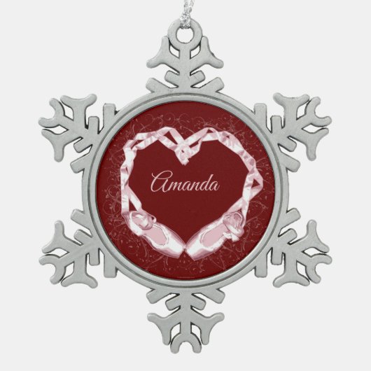 Ornement Flocon De Neige Love Ballet (Devant)