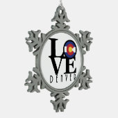 Ornement Flocon De Neige LOVE Denver (Gauche)
